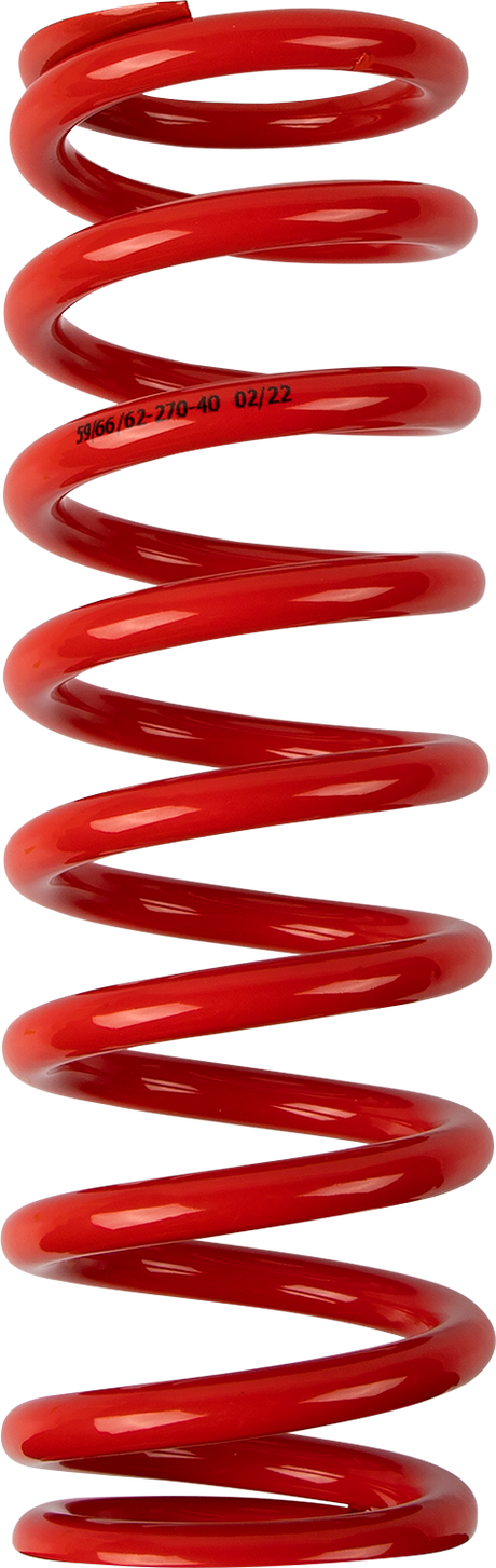 MOOSE OFFROAD Shock Spring - 59/62 mm OD - 40 n/mm - Red 1312-0961