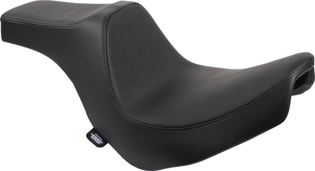 Drag Specialties Seats Predator III 2-Up Seat for Harley FL/FX 2018-2024 - Black Vinyl