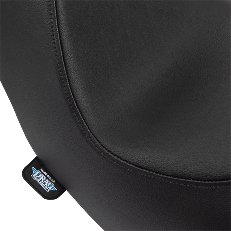 Drag Specialties Seats Predator III 2-Up Seat for Harley FL/FX 2018-2024 - Black Vinyl