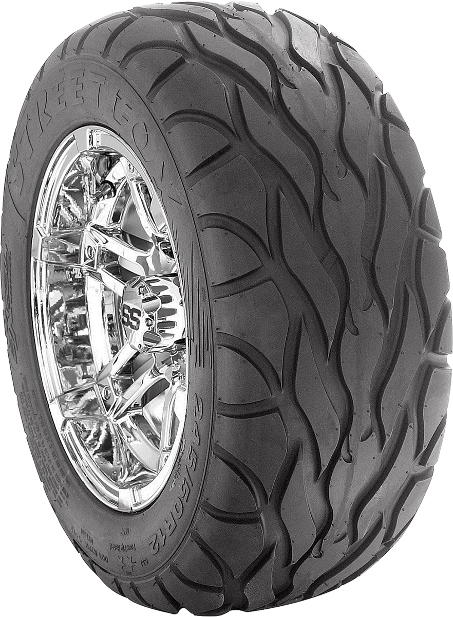 AMS Street Fox Rear Tire 25x10R12 with Curb Guard for ATV and Side by Side Vehicles