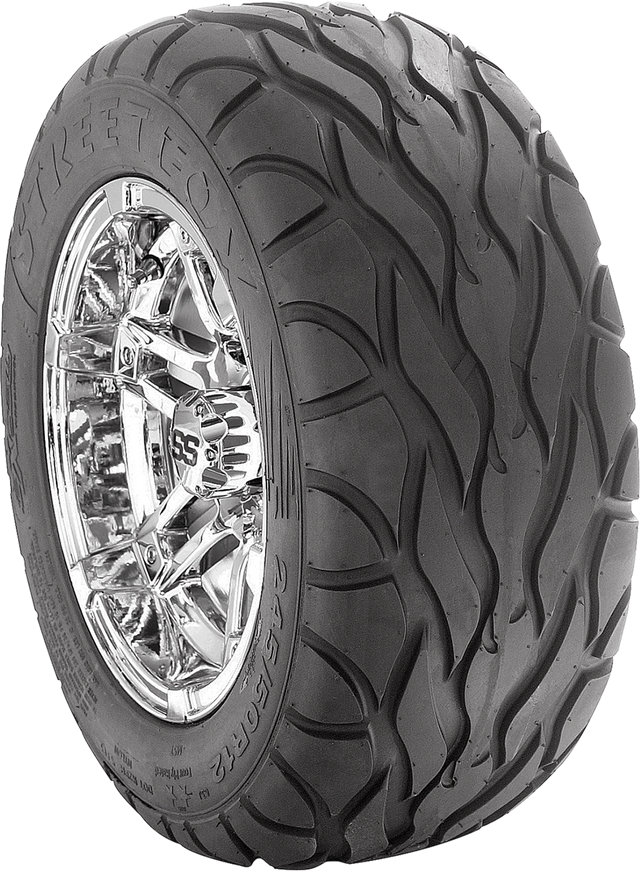 AMS Street Fox Rear Tire 25x10R12 with Curb Guard for ATV and Side by Side Vehicles