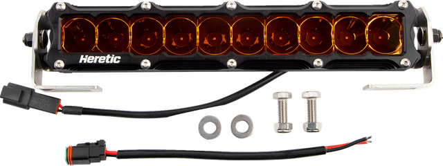 HERETIC Light Bar - 10" - Spot - Amber 51005