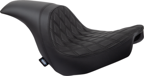 DRAG SPECIALTIES SEATS Predator Seat - Double Diamond with Black Stitching for Harley-Davidson FLSB/FXLR 2018-2023