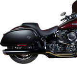 DRAG SPECIALTIES SEATS Predator Seat with Double Diamond Vinyl and Red Stitching for Harley-Davidson FLSB/FXLR '18-'23