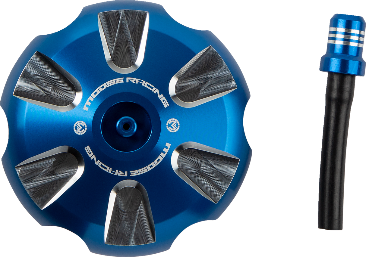 MOOSE OFFROAD Aluminum Gas Cap - Blue - Sherco T03-5116L