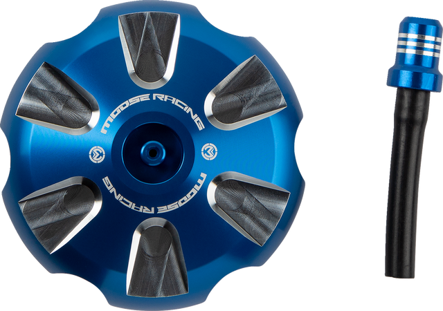 MOOSE OFFROAD Aluminum Gas Cap - Blue - Sherco T03-5116L