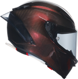 AGV Pista GP RR Helmet with Red Carbon Finish for Motorcycle Racing - Large (Part #2118356002011L)
