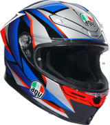 AGV K6 S Helmet Slashcut Black/Blue/Red 2XL - Designed for Racing and Street Riding