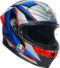 AGV K6 S Helmet Slashcut Black/Blue/Red 2XL - Designed for Racing and Street Riding