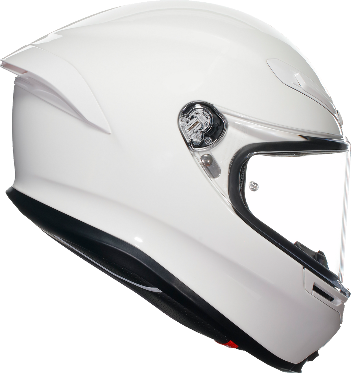 AGV K6 S Helmet - White 2XL - Carbon-Aramid Shell, Aerodynamic Design, Fit for Motorcycle and Sportbike Riders