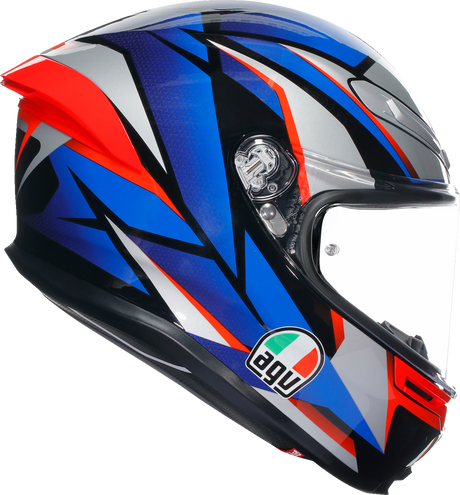 AGV K6 S Helmet Slashcut Black/Blue/Red 2XL - Designed for Racing and Street Riding
