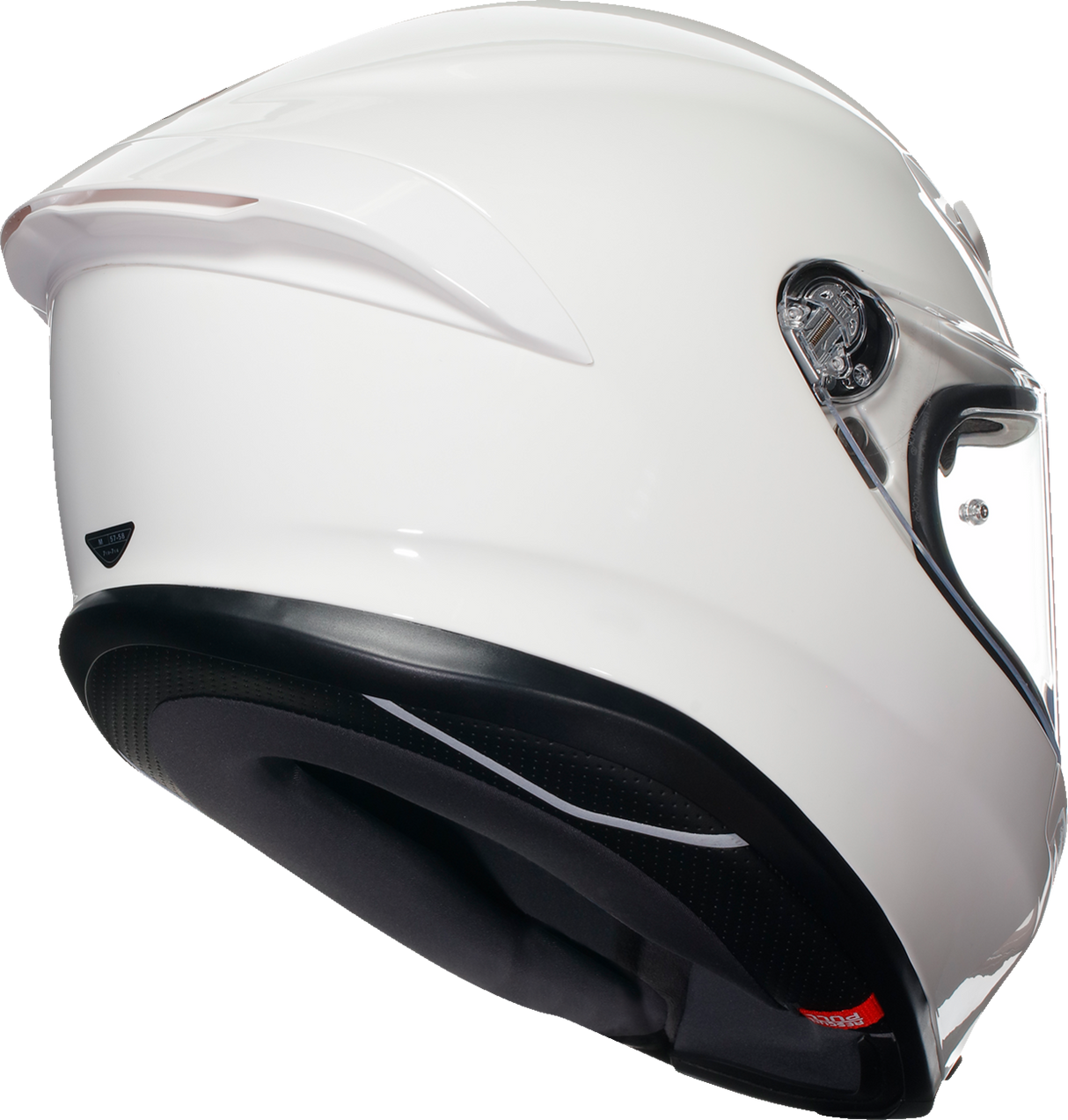 AGV K6 S Helmet - White 2XL - Carbon-Aramid Shell, Aerodynamic Design, Fit for Motorcycle and Sportbike Riders