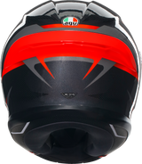 AGV K6 S Helmet Slashcut in Black/Gray/Red – XL, Designed for Sports and Touring Vehicles