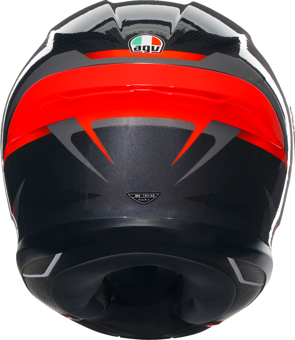 AGV K6 S Helmet – Slashcut in Black/Gray/Red – Small, Designed for Sport and Street Riding with Vehicle Fitment for Motorcycles