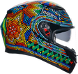 AGV K3 Rossi Winter Test 2018 Motorcycle Helmet - Large, Suitable for Sport and Touring Bikes, Includes Pinlock® Lens and Ventilation System