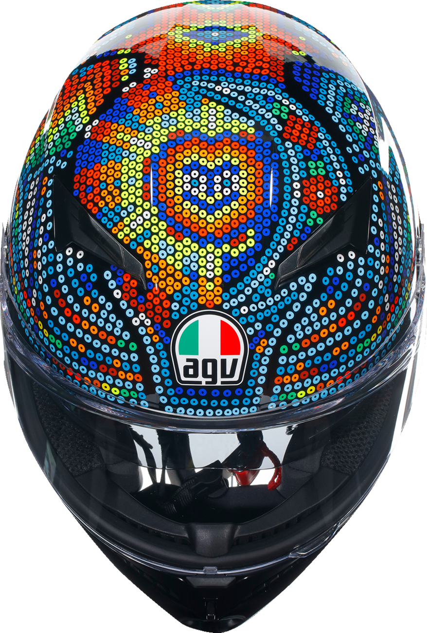 AGV K3 Rossi Winter Test 2018 Motorcycle Helmet – Small, Universal Fit for Sport & Touring Bikes