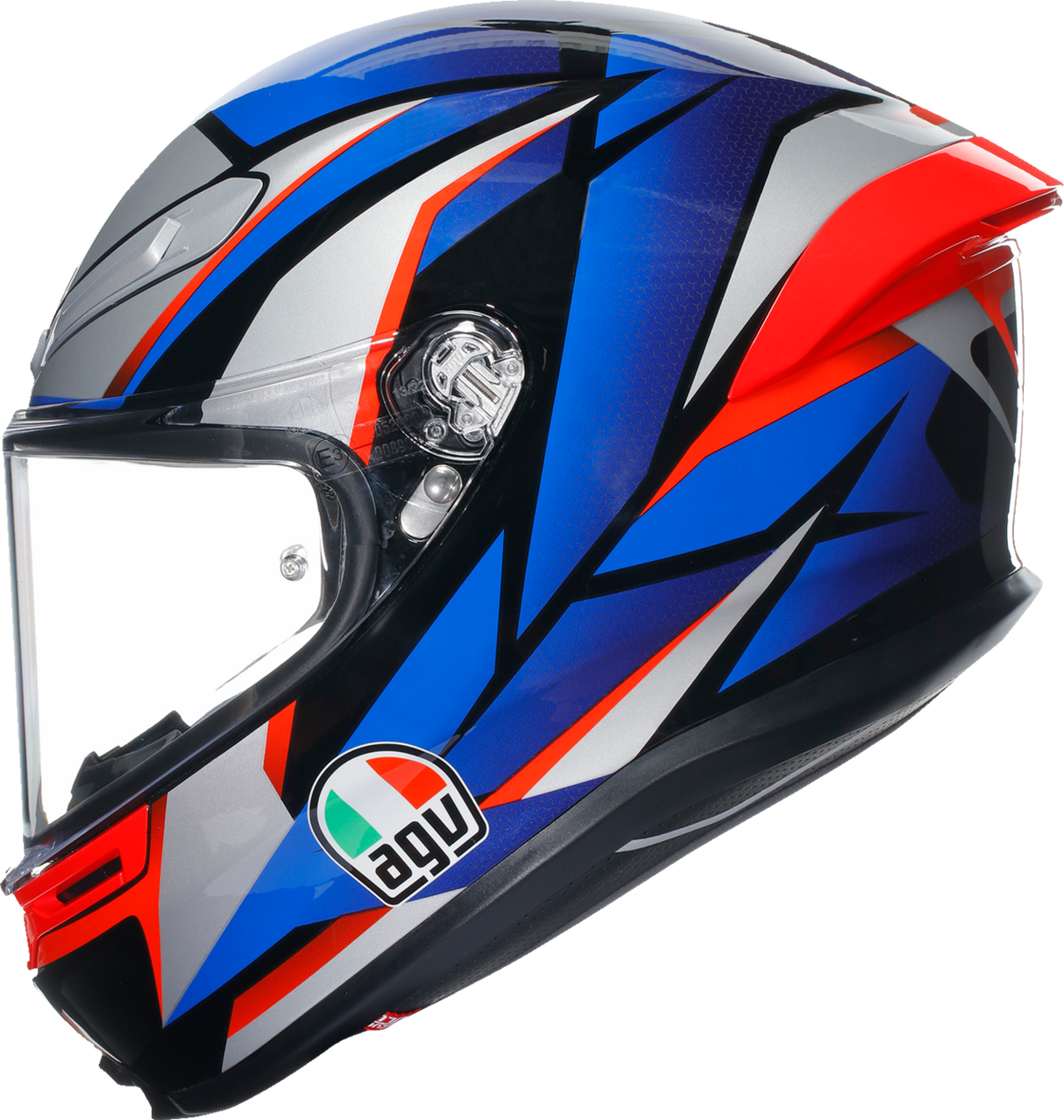 AGV K6 S Helmet Slashcut Black/Blue/Red 2XL - Designed for Racing and Street Riding