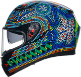 AGV K3 Rossi Winter Test 2018 Motorcycle Helmet – Small, Universal Fit for Sport & Touring Bikes