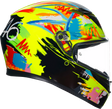 AGV K3 Rossi Winter Test 2019 Motorcycle Helmet - Large, Aerodynamic Shell, Pinlock® Lens, and Advanced Ventilation for Sport and Touring