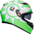 AGV K3 Helmet Rossi Mugello 2018 - 2XL | Motorcycle Helmet with Pinlock® and Advanced Ventilation for Sport Bikes