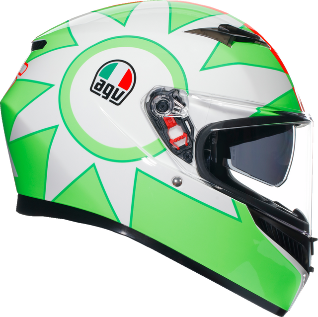 AGV K3 Helmet Rossi Mugello 2018 - 2XL | Motorcycle Helmet with Pinlock® and Advanced Ventilation for Sport Bikes