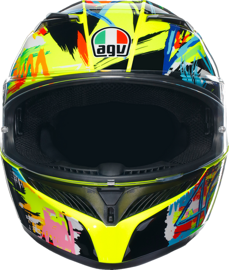 AGV K3 Helmet Rossi Winter Test 2019 - XL | Motorcycle Helmet with Pinlock® Lens and Ventilation for Sport Bikes