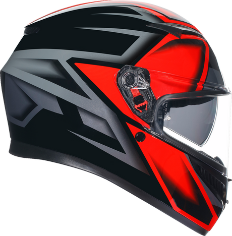 AGV K3 Helmet - Compound Black/Red - XL for Sportbike and Street Motorcycle