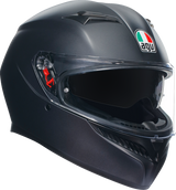 AGV K3 Full-Face Motorcycle Helmet - Matte Black, 2XL - Versatile & Aerodynamic for Road Riding