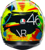 AGV K3 Helmet Rossi Winter Test 2019 - XL | Motorcycle Helmet with Pinlock® Lens and Ventilation for Sport Bikes