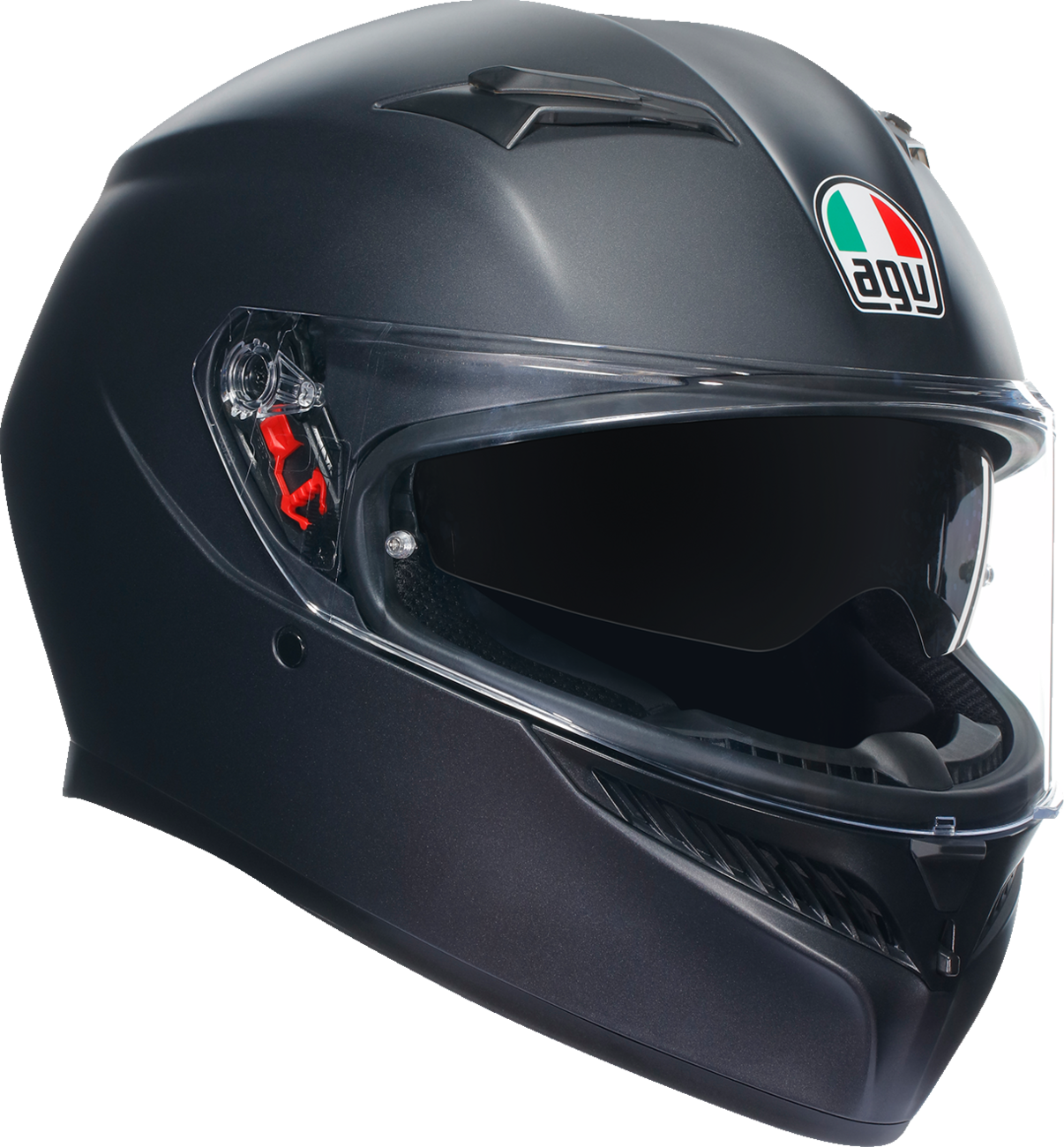 AGV K3 Matte Black Full-Face Motorcycle Helmet – Fits Small Bikes and Sport Riders, XS