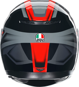 AGV K3 Helmet - Compound Black/Red - XL for Sportbike and Street Motorcycle