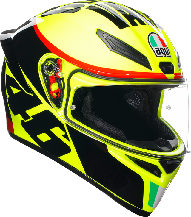 AGV K1 S Grazie Vale Motorcycle Helmet - Large, Lightweight Sportbike Helmet with Ventilation and Pinlock Compatibility