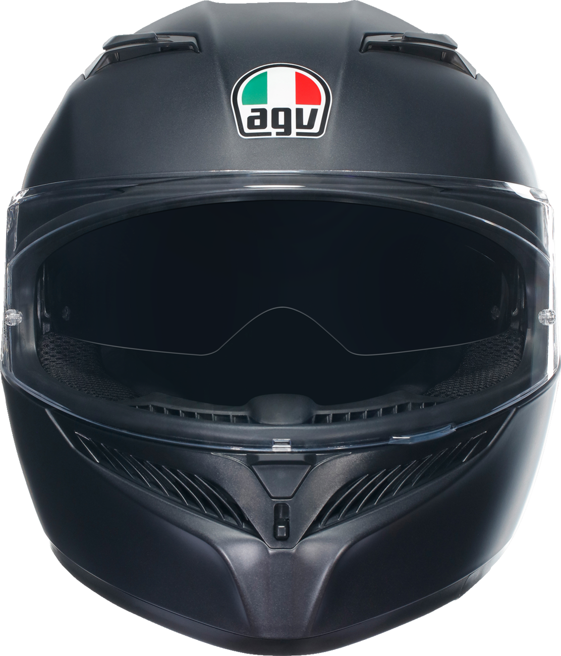 AGV K3 Matte Black Full-Face Motorcycle Helmet – Fits Small Bikes and Sport Riders, XS