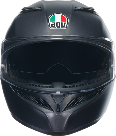 AGV K3 Matte Black Full-Face Motorcycle Helmet – Fits Small Bikes and Sport Riders, XS