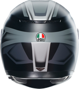 AGV K3 Helmet - Compound Matte Black/Gray - Large | Motorcycle Helmet with Pinlock® Lens and Ventilation System for Sport and Touring Bikes
