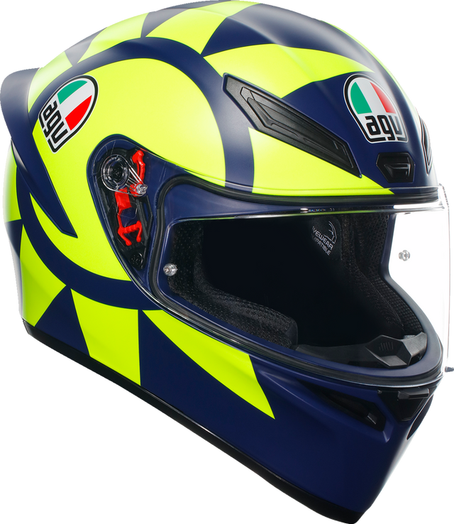 AGV K1 S Helmet - Soleluna 2018 - Large | Motorcycle Helmet with Ventilation, Micro-Opening Visor, and Pinlock Prepared for Sport and Street Use