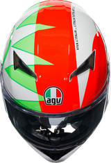 AGV K3 Helmet Rossi Mugello 2018 - 2XL | Motorcycle Helmet with Pinlock® and Advanced Ventilation for Sport Bikes