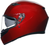 AGV K3 Competizione Red Full-Face Motorcycle Helmet - 2XL - Versatile and Aerodynamic for Road Riding