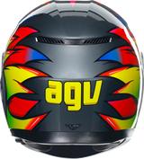 AGV K3 Helmet Birdy 2.0 in Gray/Yellow/Red – 2XL with Pinlock® Lens and Aerodynamic Design for Motorcycles