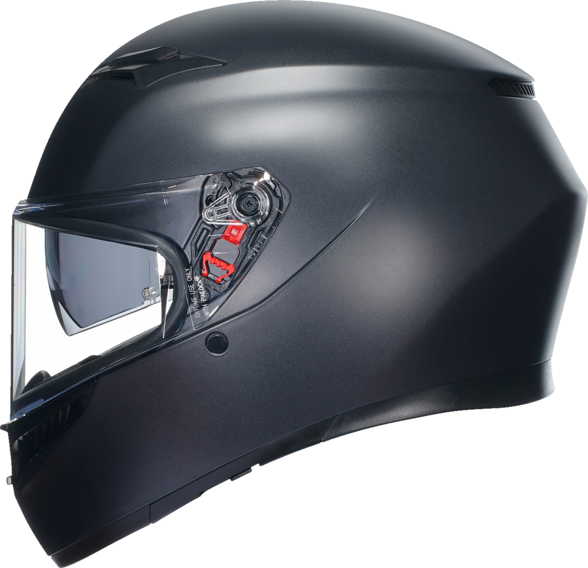AGV K3 Matte Black Full-Face Motorcycle Helmet – Fits Cruiser, Sportbike, Touring, and Adventure Bikes, Large