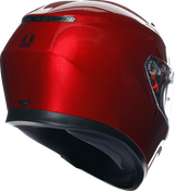 AGV K3 Helmet - Competizione Red, Small - Versatile Full-Face Motorcycle Helmet with Built-In Sun Visor for Street and Track Use