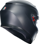 AGV K3 Matte Black Full-Face Motorcycle Helmet - XL Fit for Street, Sport, Touring & Commuting Riders