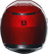 AGV K3 Competizione Red Full-Face Motorcycle Helmet for Sport and Touring - Medium