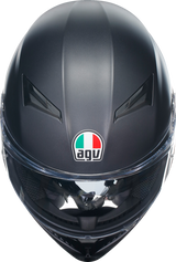 AGV K3 Full-Face Motorcycle Helmet - Matte Black, 2XL - Versatile & Aerodynamic for Road Riding