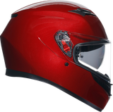 AGV K3 Competizione Red Full-Face Motorcycle Helmet - 2XL - Versatile and Aerodynamic for Road Riding