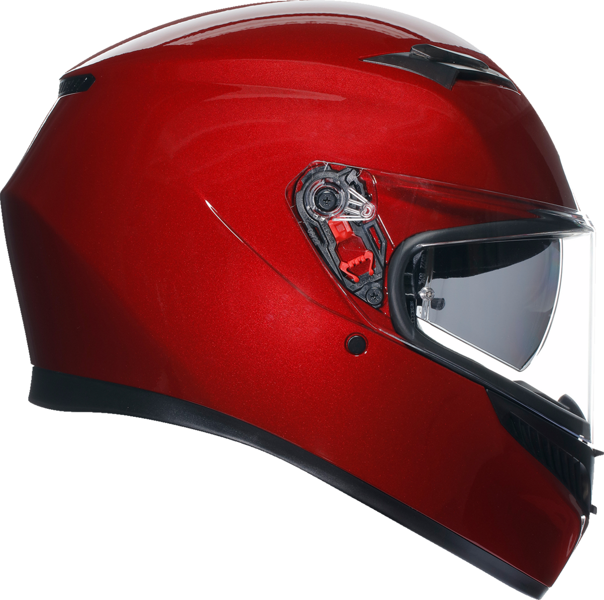 AGV K3 Helmet - Competizione Red, Small - Versatile Full-Face Motorcycle Helmet with Built-In Sun Visor for Street and Track Use