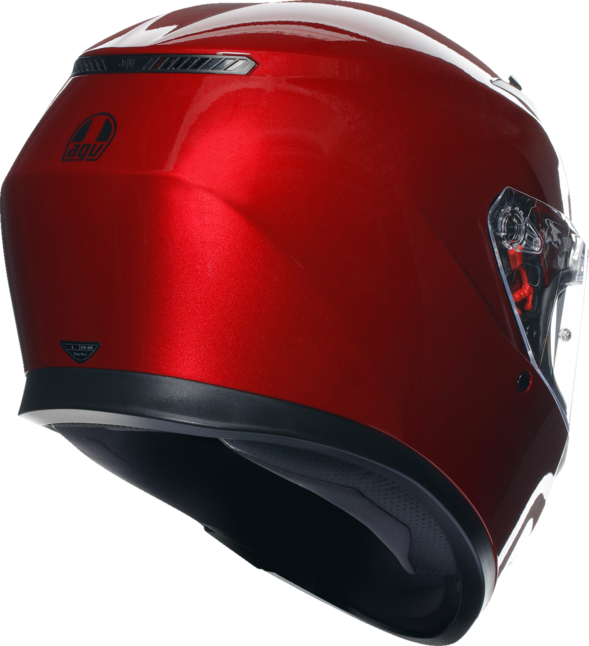 AGV K3 Competizione Red Full-Face Motorcycle Helmet for Sport and Touring - Medium