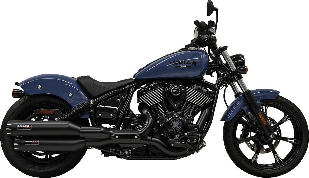 BASSANI XHAUST 4" Slip-On Mufflers - Chrome 8CH17