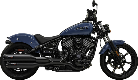 BASSANI XHAUST 4" Slip-On Mufflers - Chrome 8CH17