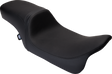 Drag Specialties Seats Predator 2-Up Seat for Harley FLH/FLT 2008-2024, Black Vinyl, Smooth Finish